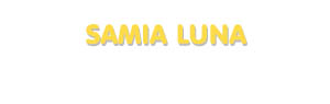 Der Vorname Samia Luna